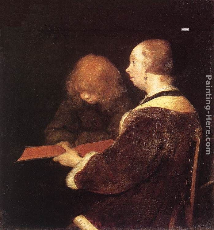 Gerard ter Borch The Reading Lesson